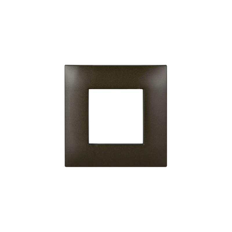 PLAQUE YOUNG 44 CARRÉE BRONZE MAT 2 MODULES|sfh|ef8f8bf9290d|