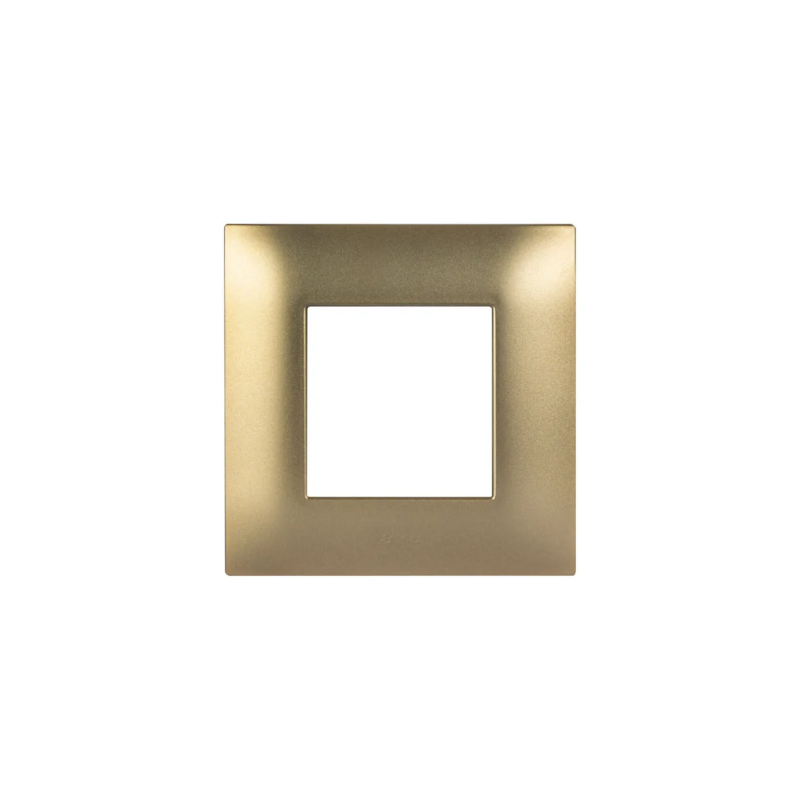 PLAQUE YOUNG 44 CARRÉE DORÉ MAT 2 MODULES|sfh|bc64827469b9|