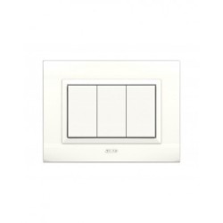 PLAQUES NOVA 45 RECTANGULAIRE BLANC 3 MODULES|sfh|e000dad0a0c5|