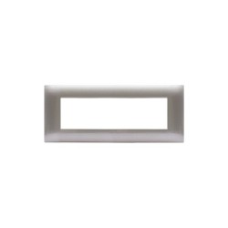 PLAQUE YOUNG 44 RECTANGULAIRE GRIS MÉTALLISÉ 7 MODULES|sfh|d35e8f472c4b|