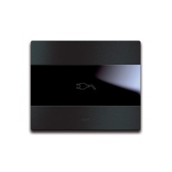 PLAQUE TOUCH 44 RECTANGULAIRE POUR PRISE COULISSANTE ALUMUNIUM ANTHRACITE BROSSE|sfh|ed25dea80094|