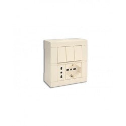 BOITE APPARENTE 3+3 MODULES S45 IVOIRE|sfh|9722cdca9ae4|