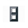 PLAQUE ZAMA 44 CARREE GRIS FONCE METALLISE 2+2 MODULES|sfh|bee7d77c359f|