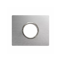 PLAQUE NEW STYLE 44 RECTANGULAIRE ALUMUNIUM NATUREL BROSSÉ 3 MODULES POUR 1 PRISE DE COURANT|sfh|0802c6396ae5|