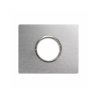 PLAQUE NEW STYLE 44 RECTANGULAIRE ALUMUNIUM NATUREL BROSSÉ 3 MODULES POUR 1 PRISE DE COURANT|sfh|0802c6396ae5|