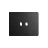 PLAQUE NEW STYLE 44 RECTANGULAIRE ALUMUNIUM ANTHRACITE BROSSÉ 3 MODULES 2 COMMANDES|sfh|b94a97383eac|
