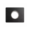PLAQUE NEW STYLE 44 RECTANGULAIRE ALUMUNIUM ANTHRACITE BROSSÉ 3 MODULES POUR 1 PRISE DE COURANT|sfh|d1ab5107a707|