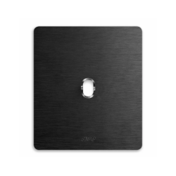 PLAQUE NEW STYLE 44 CARREE ALUMUNIUM ANTHRACITE BROSSÉ 2 MODULES 1 COMMANDE|sfh|8504c6c43aee|