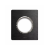 PLAQUE NEW STYLE 44 RECTANGULAIRE ALUMUNIUM ANTHRACITE BROSSÉ 2 MODULES POUR 1 PRISE DE COURANT|sfh|a91e4deb6b54|