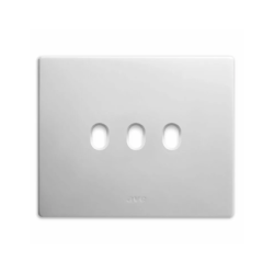 PLAQUE NEW STYLE 44 RECTANGULAIRE CORIAN BLANC 3 MODULES 3 COMMANDES|sfh|66563bf07cc9|
