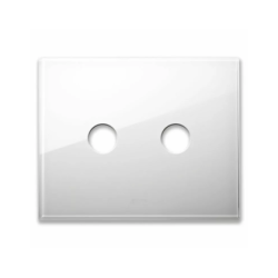 PLAQUE NEW STYLE 44 RECTANGULAIRE VERRE BLANC 3 MODULES 2 COMMANDES|sfh|21b9bfa18300|