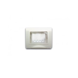 PLAQUE ETANCHE ENCASTREE RECTANGULAIRE 3 MODULES S44 BLANC|sfh|be174730a6b9|