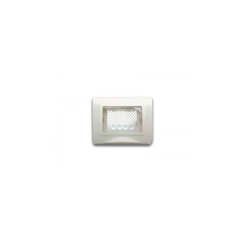 PLAQUE ETANCHE ENCASTREE RECTANGULAIRE 3 MODULES S44 BLANC|sfh|be174730a6b9|