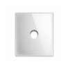 PLAQUE NEW STYLE 44 CARREE VERRE BLANC 2 MODULES 1 COMMANDE|sfh|bc23e87a89d9|