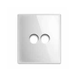 PLAQUE NEW STYLE 44 CARREE VERRE BLANC 2 MODULES 1 COMMANDE|sfh|cb0b571d16de|