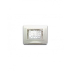 PLAQUE ETANCHE ENCASTREE RECTANGULAIRE 3 MODULES S44 BLANC|sfh|6cb09b46f39a|