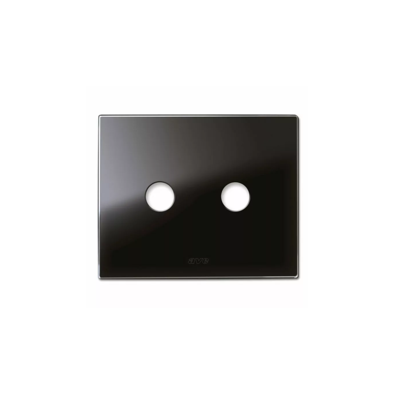 PLAQUE NEW STYLE 44 RECTANGULAIRE VERRE NOIR 3 MODULES 2 COMMANDES|sfh|b695e44fb942|