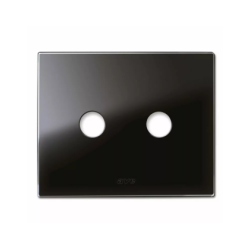 PLAQUE NEW STYLE 44 RECTANGULAIRE VERRE NOIR 3 MODULES 2 COMMANDES|sfh|9f149f366f77|