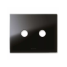 PLAQUE NEW STYLE 44 RECTANGULAIRE VERRE NOIR 3 MODULES 2 COMMANDES|sfh|1975eeba15b7|