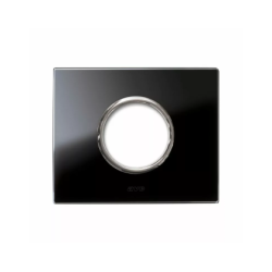 PLAQUE NEW STYLE 44 RECTANGULAIRE VERRE NOIR 3 MODULES POUR 1 PRISE DE COURANT|sfh|603bda3b4899|