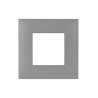 PLAQUE YOUNG 44 CARRÉE GRIS MAT 2 MODULES|sfh|1de045867beb|