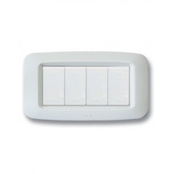 PLAQUE YES 45 RECTANGULAIRE BLANC 4 MODULES|sfh|d6512c7475bd|