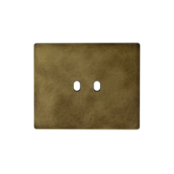 PLAQUE NEW STYLE 44 RECTANGULAIRE ALUMUNIUM COULEUR BRONZE ANTIQUE BROSSÉ 3 MODULES 2 COMMANDES|sfh|8ebd6532ac14|