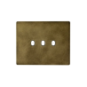 PLAQUE NEW STYLE 44 RECTANGULAIRE ALUMUNIUM COULEUR BRONZE ANTIQUE 3 MODULES 3 COMMANDES|sfh|a801c1b8bc9c|