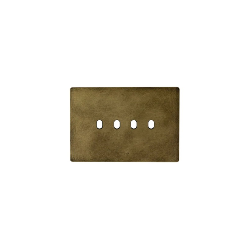 PLAQUE NEW STYLE 44 RECTANGULAIRE ALUMUNIUM COULEUR BRONZE ANTIQUE 4 MODULES 4 COMMANDES|sfh|5e79bf7e105b|