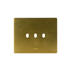 PLAQUE NEW STYLE 44 RECTANGULAIRE ALUMUNIUM COULEUR BRONZE 3 MODULES 3 COMMANDES|sfh|79f13a5837d2|