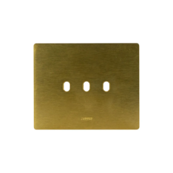 PLAQUE NEW STYLE 44 RECTANGULAIRE ALUMUNIUM COULEUR BRONZE 3 MODULES 3 COMMANDES|sfh|a0d89c7126e5|