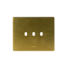 PLAQUE NEW STYLE 44 RECTANGULAIRE ALUMUNIUM COULEUR BRONZE 3 MODULES 3 COMMANDES|sfh|a0d89c7126e5|