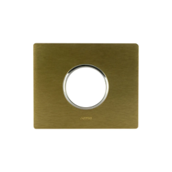 PLAQUE NEW STYLE 44 RECTANGULAIRE ALUMUNIUM COULEUR BRONZE 3 MODULES POUR 1 PRISE DE COURANT|sfh|5195d5f17e7e|