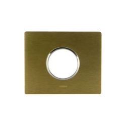 PLAQUE NEW STYLE 44 RECTANGULAIRE ALUMUNIUM COULEUR BRONZE 3 MODULES POUR 1 PRISE DE COURANT|sfh|7890d4a5e48f|
