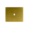 PLAQUE NEW STYLE 44 RECTANGULAIRE ALUMUNIUM COULEUR OR BROSSÉ 3 MODULES 1 COMMANDE|sfh|e920123f04b5|