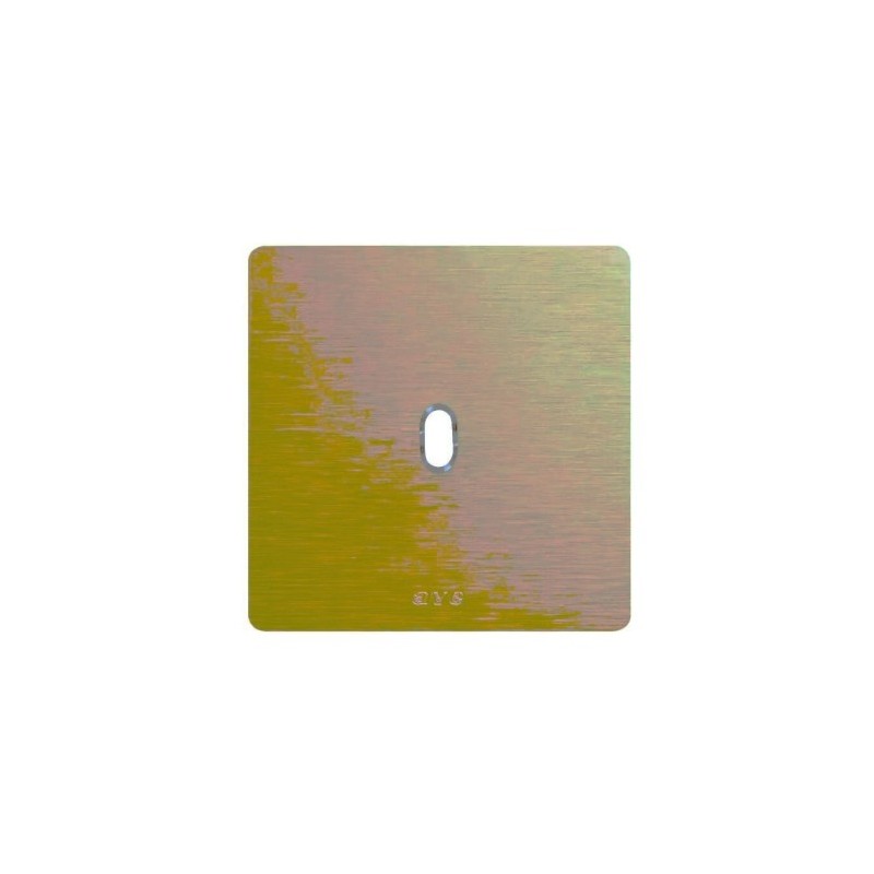 PLAQUE NEW STYLE 44 CARREE ALUMUNIUM NATUREL OR BROSSÉ 2 MODULES 1 COMMANDE|sfh|05c28c1efb9f|