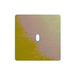 PLAQUE NEW STYLE 44 CARREE ALUMUNIUM NATUREL OR BROSSÉ 2 MODULES 1 COMMANDE|sfh|16dabb6e85d5|