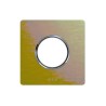 PLAQUE NEW STYLE 44 RECTANGULAIRE ALUMUNIUM NATUREL OR BROSSÉ 2 MODULES POUR 1 PRISE DE COURANT|sfh|8ed567db0455|
