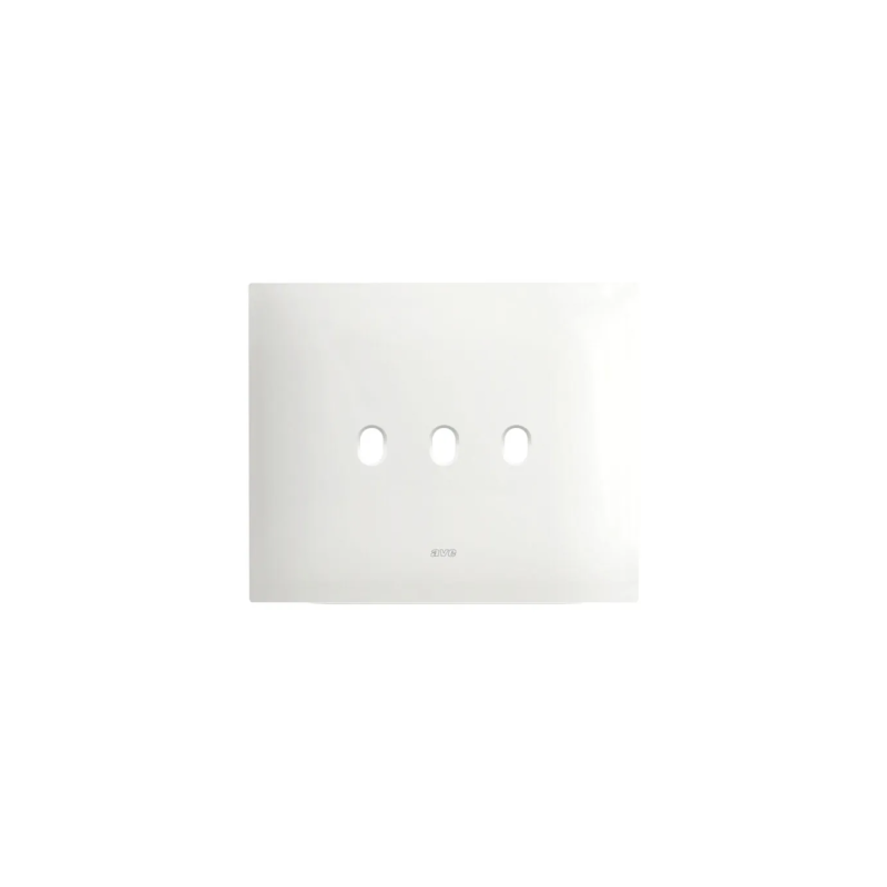 PLAQUE SMART NEW STYLE 44 RECTANGULAIRE BLANC EFFET MAT 3 MODULES 3 COMMANDES|sfh|5bed4836675c|
