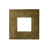 PLAQUE VERA 44 RECTANGULAIRE ALUMUNIUM COULEUR BRONZE ANTIQUE 2 MODULES|sfh|55eb58965c79|