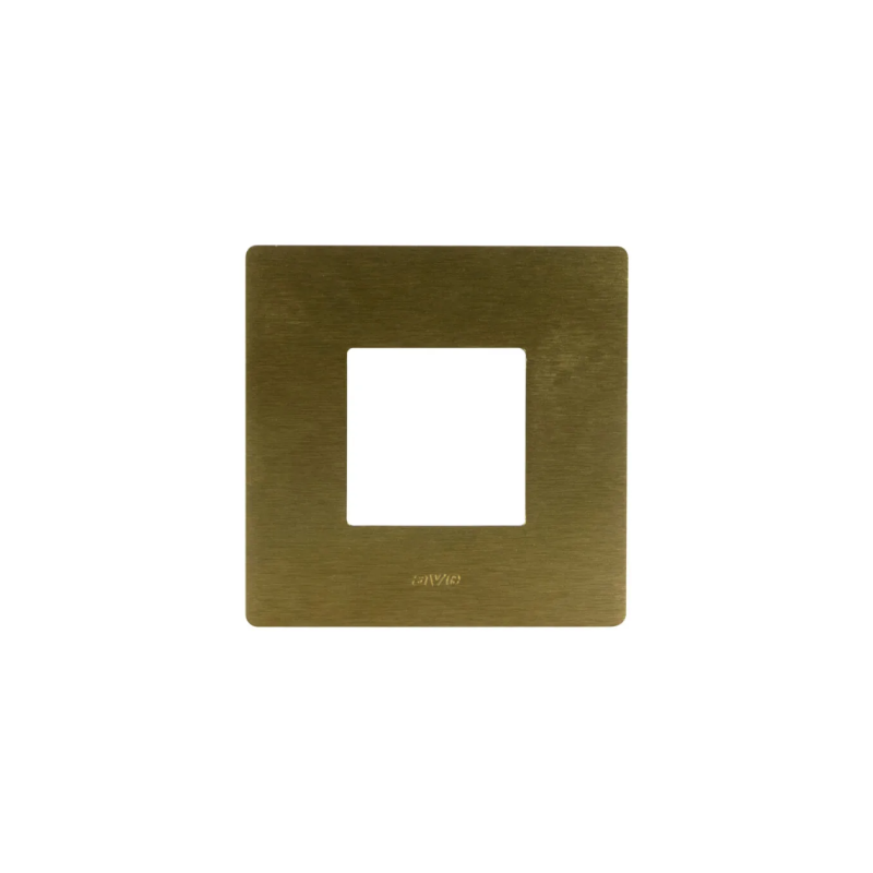 PLAQUE VERA 44 RECTANGULAIRE ALUMUNIUM COULEUR BRONZE 2 MODULES|sfh|6342de542a1c|