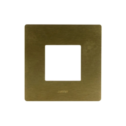 PLAQUE VERA 44 RECTANGULAIRE ALUMUNIUM COULEUR BRONZE 2 MODULES|sfh|88b05b6ab017|
