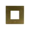 PLAQUE VERA 44 RECTANGULAIRE ALUMUNIUM COULEUR BRONZE 2 MODULES|sfh|88b05b6ab017|