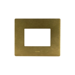 PLAQUE VERA 44 RECTANGULAIRE ALUMUNIUM COULEUR BRONZE 3 MODULES|sfh|18500efdff12|