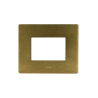 PLAQUE VERA 44 RECTANGULAIRE ALUMUNIUM COULEUR BRONZE 3 MODULES|sfh|18500efdff12|