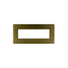 PLAQUE VERA 44 RECTANGULAIRE ALUMUNIUM COULEUR BRONZE 7 MODULES|sfh|271655cc51cf|