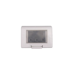 PLAQUE ETANCHE ENCASTREE RECTANGULAIRE 3 MODULES S43 BLANC|sfh|a1786149a870|