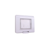 PLAQUE ETANCHE ENCASTREE RECTANGULAIRE 3 MODULES S43 BLANC
