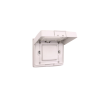 PLAQUE ETANCHE ENCASTREE RECTANGULAIRE 3 MODULES S43 BLANC
