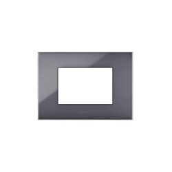 PLAQUE YOUNG 44 RECTANGULAIRE GRIS CENDRÉ 3 MODULES|sfh|9d0f2820b805|